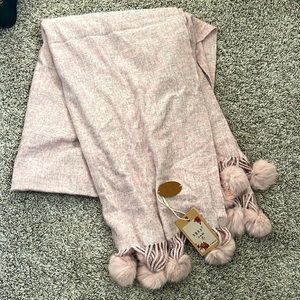 Blanket scarf pink